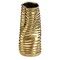 Fabulaxe 9 H Ceramic Bent Melted Modern Style Sculpture Table Centerpiece Flower Vase, Gold QI004053.L - alternate 7